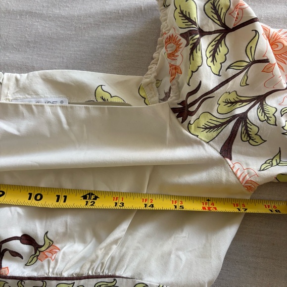 Paul & Joe Art Deco Floral Trim Cream Midi Dress S | Vintage Romantic - Picture 7 of 9